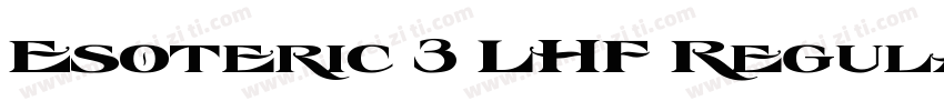 Esoteric 3 LHF Regular字体转换